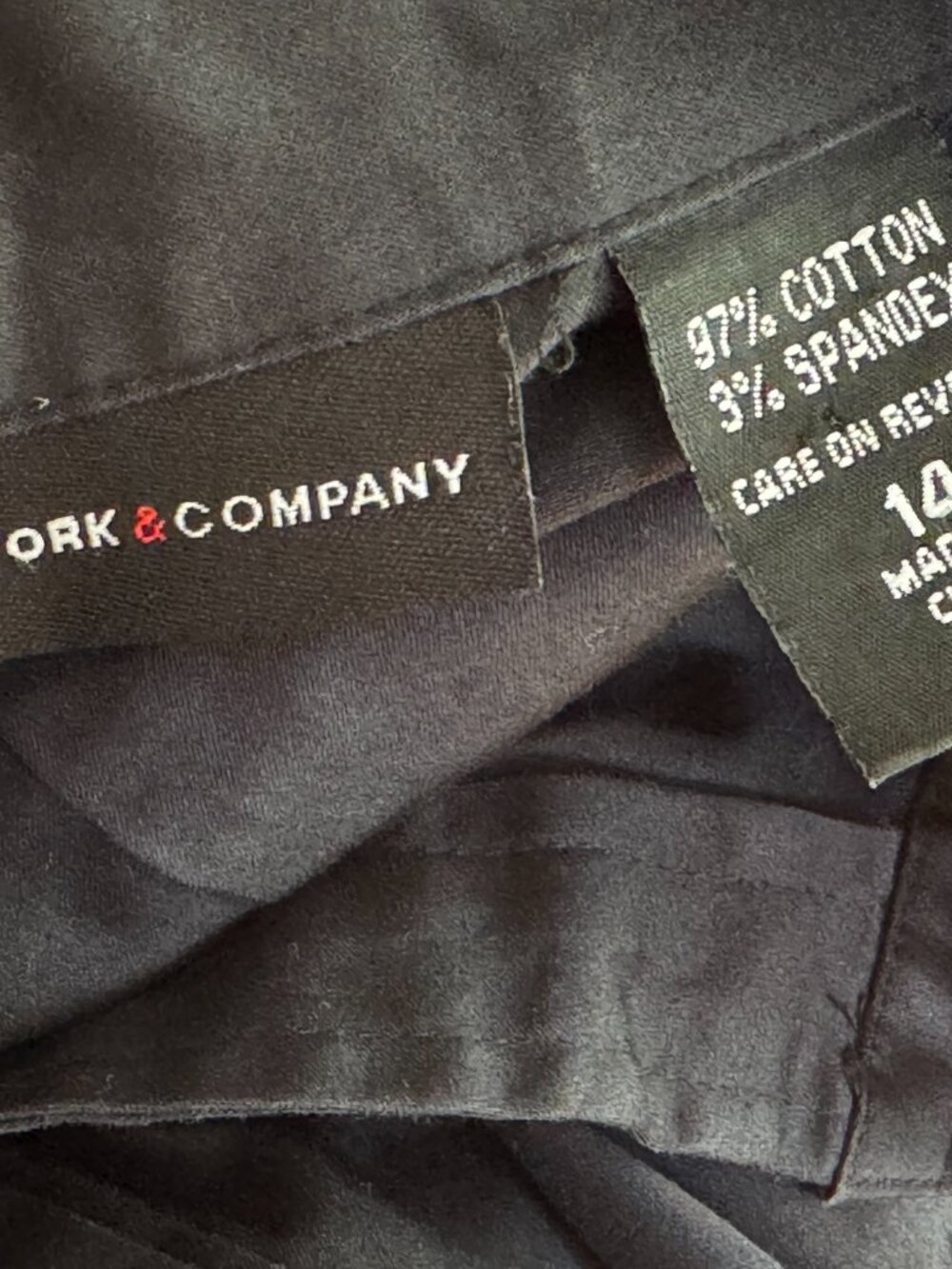NY&C Black Belted Utility Shirt Dress Sz 14 Quiet Luxury, Office, Business - Picture 11 of 14